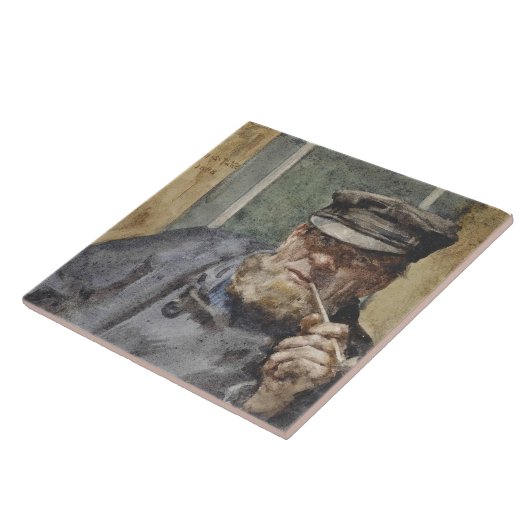 Carreau The Old Sea Dog (par Henry Scott Tuke) (Côté)