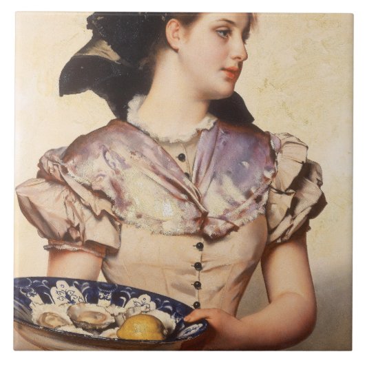 Carreau The Oyster Girl (par Karl Gussow) (Devant)