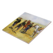 Carreau ”The Scouting Party” de Frederic Remington (Côté)