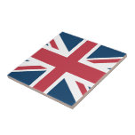 Carreau The Union Jack British Flag Ceramic Tile<br><div class="desc">Ceramic with The Union Jack flag design. This United Kingdom flag design is a great way to show you are proud to be British.</div>