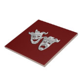 Carreau Théâtre Masque Comédie et Tragédie (Côté)