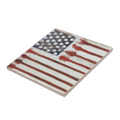 Carreau Thème patriotique de musique de guitare de drapeau (Côté)