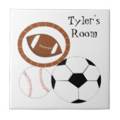 Carreau Thème sportif - Nom (Devant)
