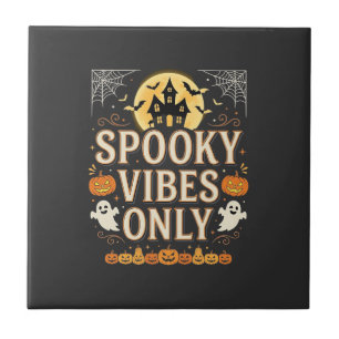 Carreau Thèmes effrayants pour Halloween Château Fantôme D
