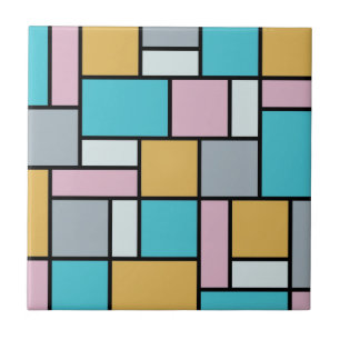 Carreau Theo Van Doesburg - Composition 17 - Art Mondrian
