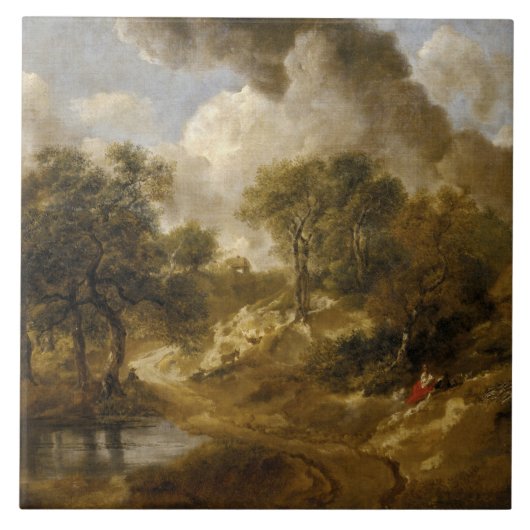 Carreau Thomas Gainsborough - Paysage à Suffolk (Devant)