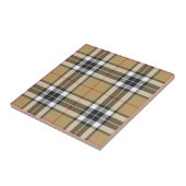 Carreau Thomson Camel Clan Chasse Tartan Plaid (Côté)