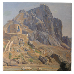 Carreau Thorald Laessoe - Vue de Marina Piccola, Capri