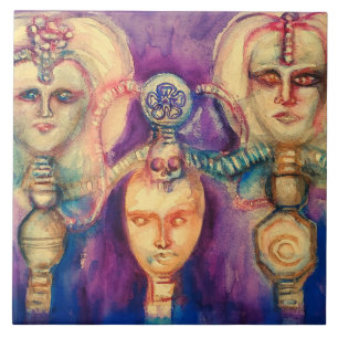 Carreau THRONE DE L'AquarELLE DE SILICONE