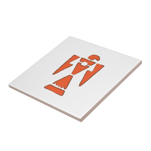 Carreau Thunder Bird - Design indien du sud-ouest (Côté)