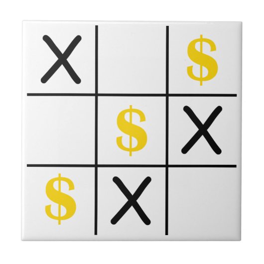 Carreau Tic Tac Toe Dollar (Devant)