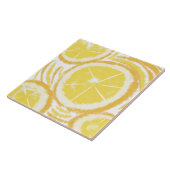 Carreau Tie-Dye Abstrait Citron (Côté)