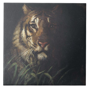 Carreau Tiger's Head (par Abott Handerson Thayer)