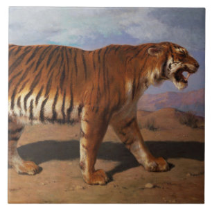 Carreau Tigre à pattes (par Rosa Bonheur)