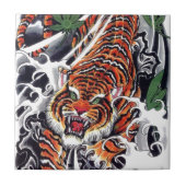 Carreau Tigre japonais et design d'érable (Devant)