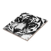 Carreau Tigre noir et blanc (Côté)