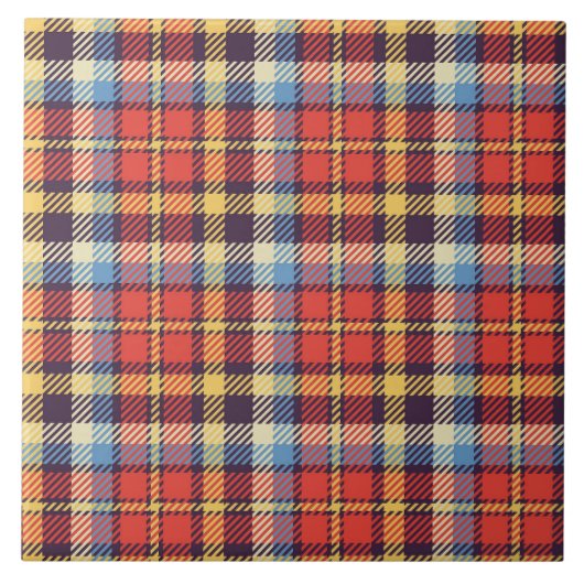 Carreau Tile céramique de Tartan (Devant)