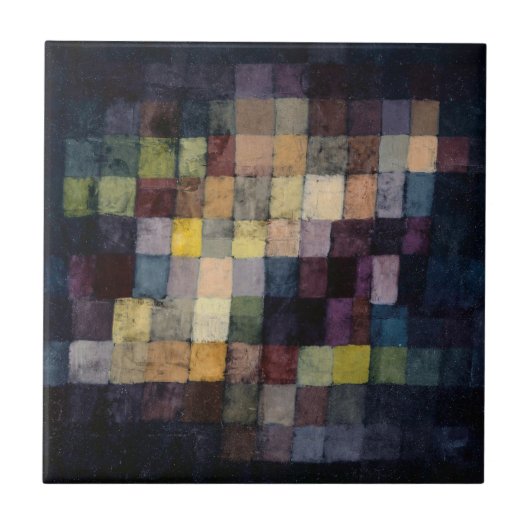CARREAU TILE CÉRAMIQUE : PAUL KLEE ; ANCIEN SON : 1925 (Devant)