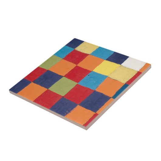 CARREAU TILE CÉRAMIQUE : PAUL KLEE : GRAPHIQUE DE COULEUR (Côté)