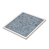 CARREAU TILE CÉRAMIQUE : WILLIAM MORRIS : BLUE JASMINE (Côté)