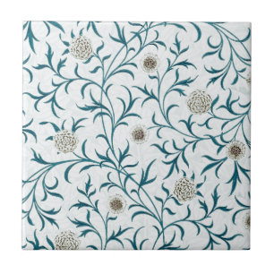 CARREAU TILE CÉRAMIQUE : WILLIAM MORRIS : DESIGN FLORAL