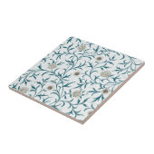 CARREAU TILE CÉRAMIQUE : WILLIAM MORRIS : DESIGN FLORAL (Côté)