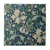 CARREAU TILE CÉRAMIQUE ; WILLIAM MORRIS : HONEYSUCKLE (Devant)