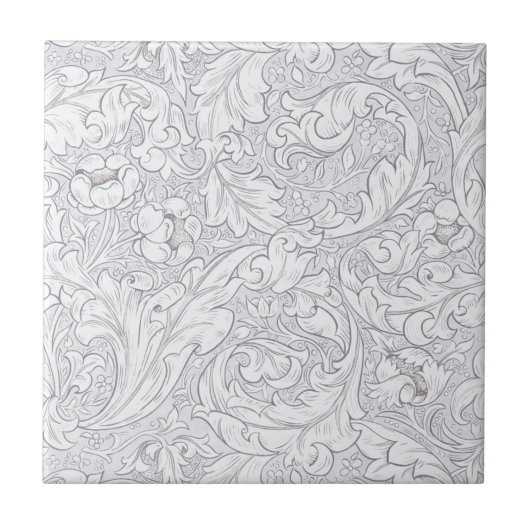 CARREAU TILE CÉRAMIQUE : WILLIAM MORRIS : MODÈLE FLORAL (Devant)