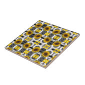 Carreau Tile de céramique tournesol (Côté)