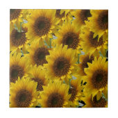 Carreau Tile de céramique tournesol (Devant)
