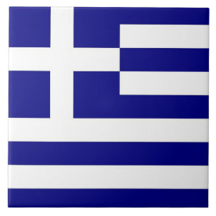 Carreau Tile de drapeau grec