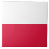 Carreau Tile de drapeau polonais (Devant)