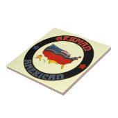 Carreau Tile de drapeaux allemands américains (Côté)