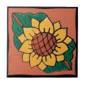 Carreau Tile de tournesol mexicaine (Devant)