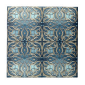 Carreau Tile design Art Nouveau hiver (Devant)