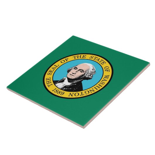 Carreau Tile drapeau de l'État de Washington (Côté)