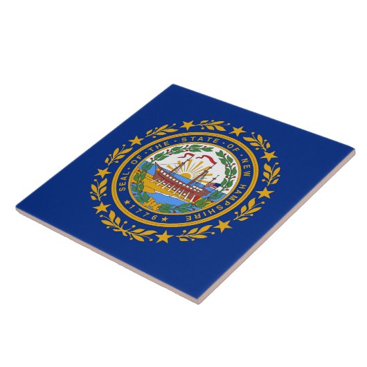 Carreau Tile drapeau de l'État du New Hampshire (Côté)