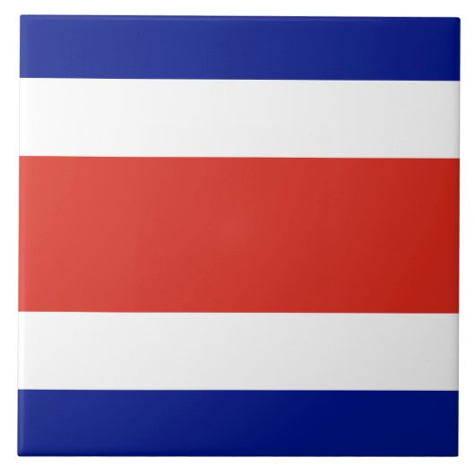 Carreau Tile du drapeau du Costa Rica (Devant)