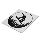 Carreau Tile en céramique de snowboard (Côté)