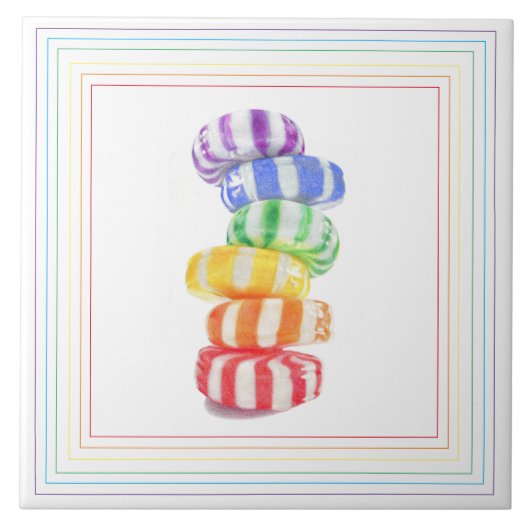 Carreau Tile en céramique RAINBOW (Devant)