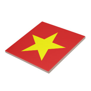 Carreau Tile jaune étoile du drapeau du Vietnam