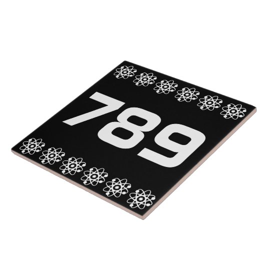 Carreau Tile numéro de maison atomique (Côté)