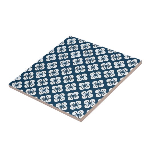 Carreau Tile Trivet-Fleurs (Côté)