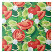 Carreau Tile Trivet-Légumes (Devant)