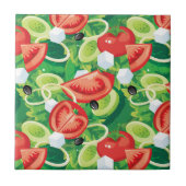 Carreau Tile Trivet-Légumes (Devant)