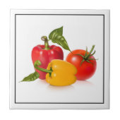 Carreau Tile Trivet-Légumes (Devant)