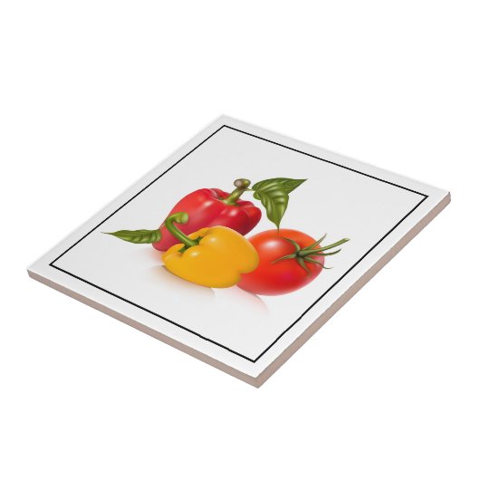 Carreau Tile Trivet-Légumes (Côté)