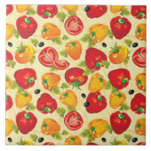 Carreau Tile Trivet-Légumes (Devant)