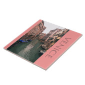 CARREAU TILE/TRIVET/SCÈNE CANAL VÉNÉTIEN (Côté)