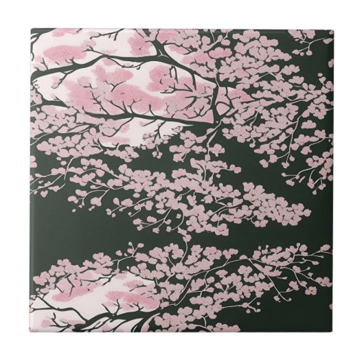 Carreau Tiles inspired by Japanese cherry blossoms (Devant)